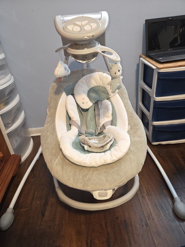 Ingenuity InLighten 2-in-1 Baby Swing And Rocker
