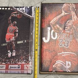 12 x 16 Basketball jordan Canvas framed print pictures. Bulls.   & Golden state Warriors 12 x 18”