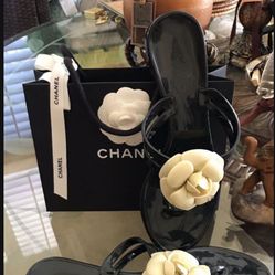 NEW Chanel Brand Authentic Sandals Used It One Time Literally Brand New $575Or Best Offer