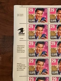 Elvis Presley 1992 USPS Commemorative Postage Stamps
