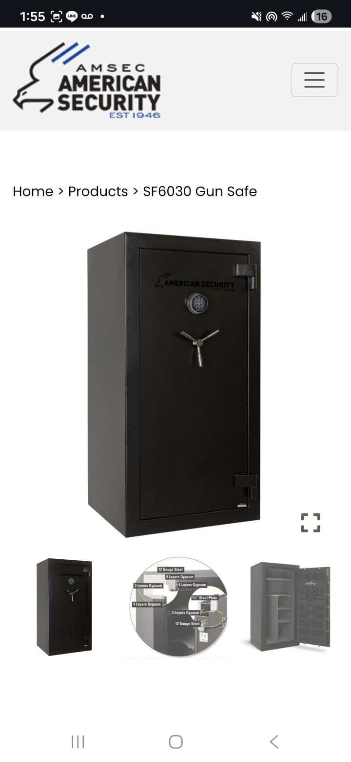 Large Gun Safe Storage Security Fire Protected