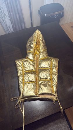 Hols metallic puffer vest