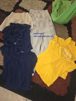 School uniform polo & pants girl