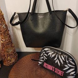 Victoria's Secret Tote Bag & Cosmetics Bag