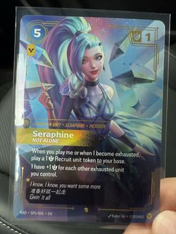 Riftbound TCG Seraphine not alone Champion Unit Foil SP5/005 ENG