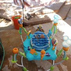 Baby Bouncer Activity Center Play Aquarium Scene