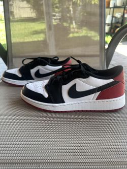 Nike Air Jordan 1 Low Black Toe Size 5.5Y