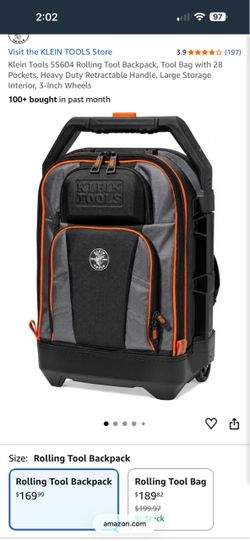 Klein tool bag with wheels