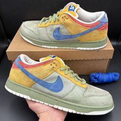 Size 12 - Nike SB Dunk Low Premium Puff N Stuff Oil Green Blue 2006