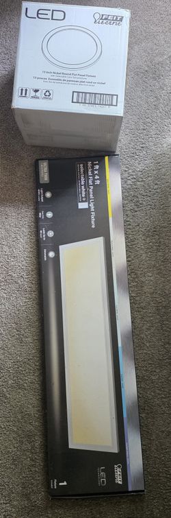 Nickel Flat Panel Light Fixture 1ft×4ft