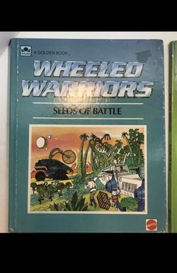 Wheeled Warriors 3 Hardcover Picture Book Lot Golden Book Mattel 80's Cartoon