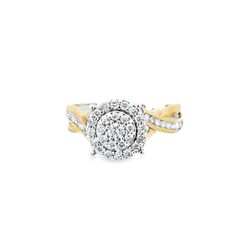 10K Diamond Ring With Infinity band 0.5 CTW 