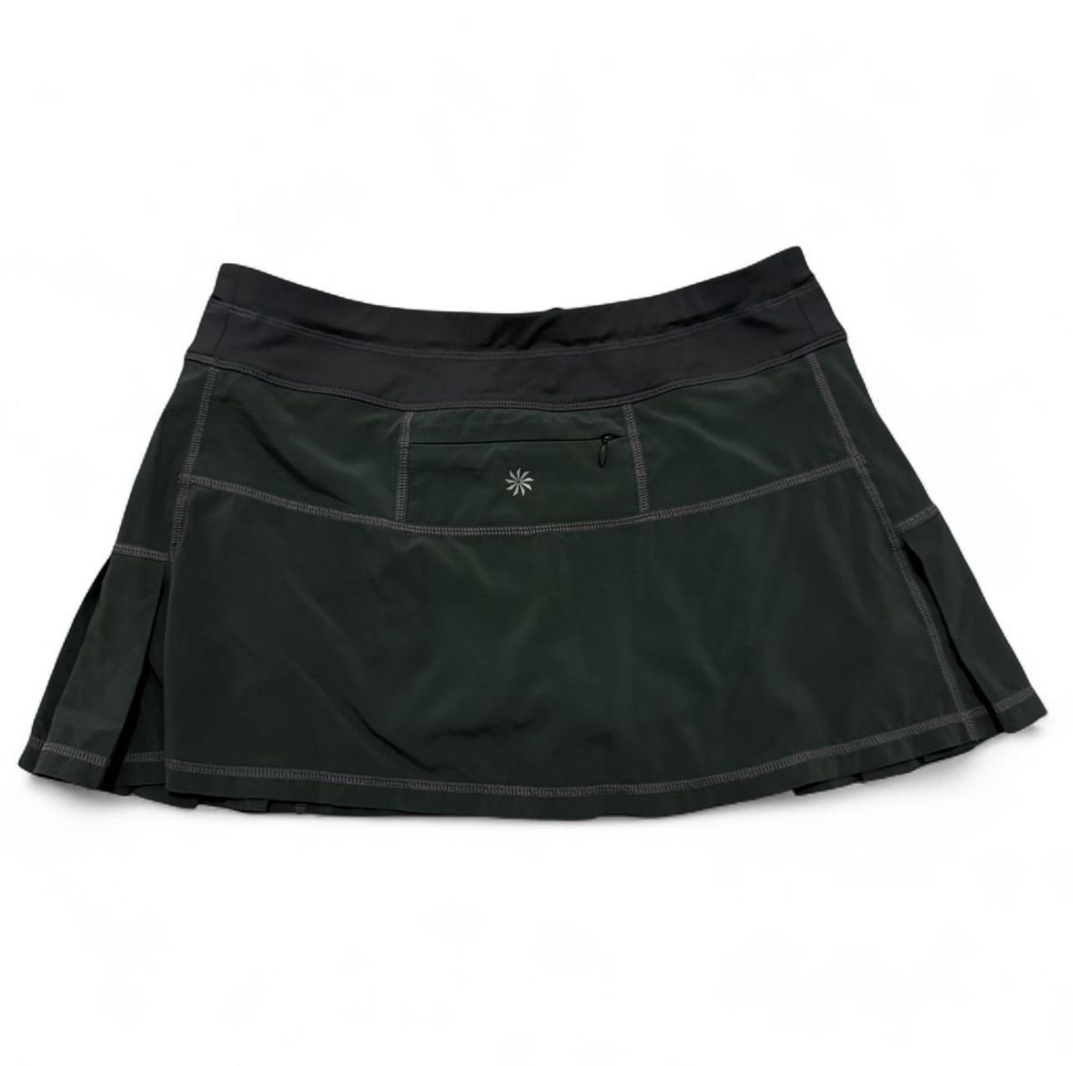 Athleta gray pleated warrior tennis skirt skort