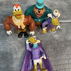 1991 Playmates Darkwing Duck  Launchpad Toy Figurine Lot