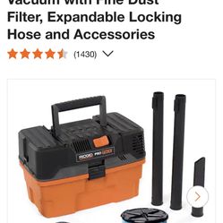 Ridgid Pro pack Shop Vac