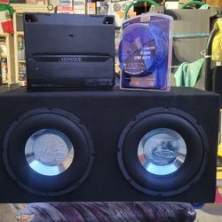 10inch Subs And Amplifier And Kit 