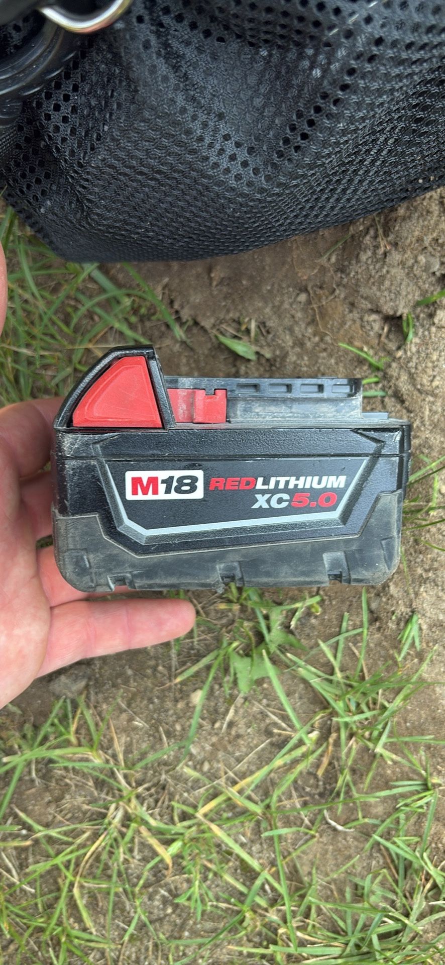 Two Milwaukee 5.0 M18 Battery