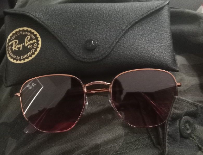 Ray Ban Hexagonal Flat Lenses Sunglasses