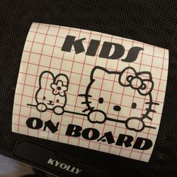 Kids In Board Decal 