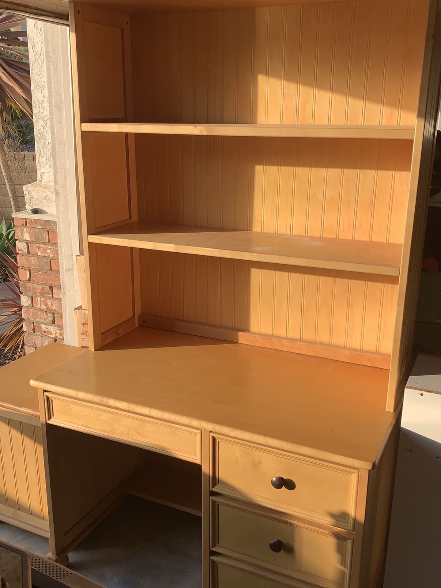 Maple desk and Matching nightstand