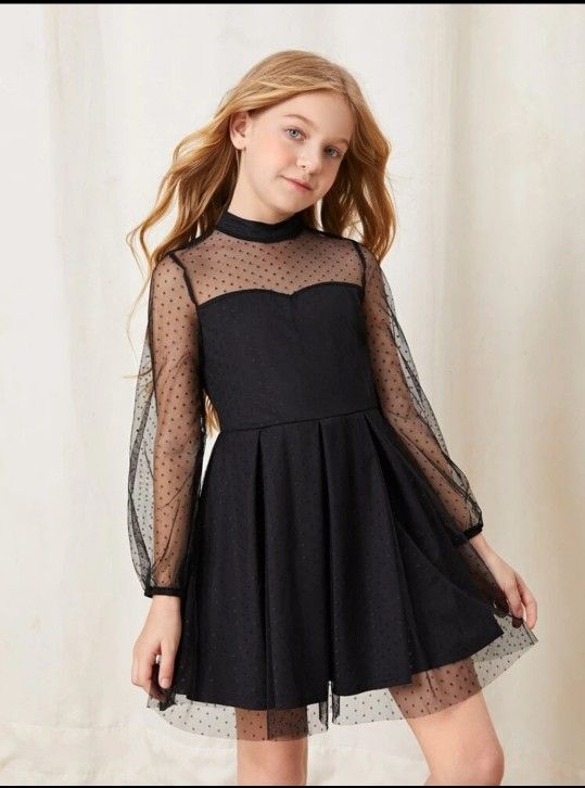 Girls BLACK DRESS