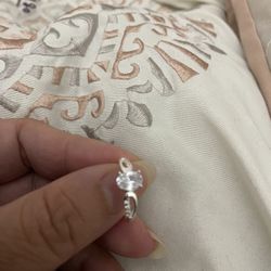 Real 925 Sterling Silver Wedding Ring Size 7