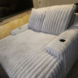 Gray Bluetooth Loveseat 