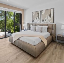 Italian leather Queen super high quality bed