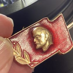 Authentic Russian Vintage Lenin Pin. From 70s