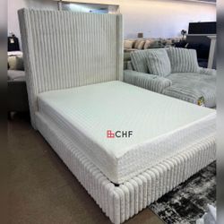 Twin / Full Size  Fabric Bed Frame  Halloween  Deals 🎃