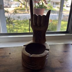 Wooden ashtray