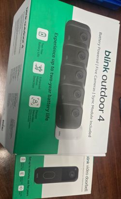 Blink camera and doorbell
