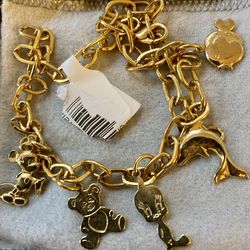 Gold-Tone  Charm Bracelet 