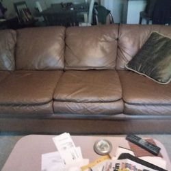 Leather Sectional 