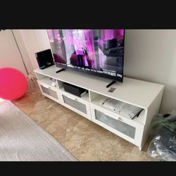 White IKEA TV Stand – Great Condition  