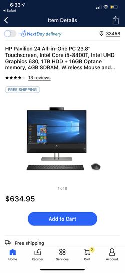 HP pavillion 24 all in one (touchscreen)