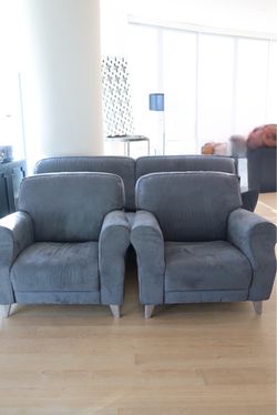 Couch with 2 accent chairs