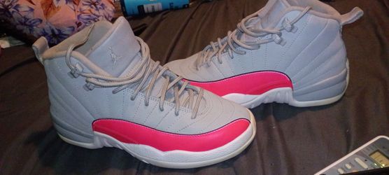 Air Jordan 12 Retro Grey Pink Sneakers