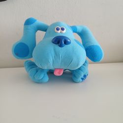 Vintage Tyco Blues Clues Blue Puppy Dog Plush 7” Posable 1997 Viacom Toy Dog