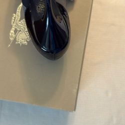 Burberry Navy Blue Plaid Pumps Heels – Size 6