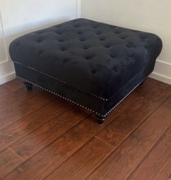 Black ottoman