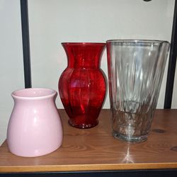 Set Of 3 Vases-Varying Sizes