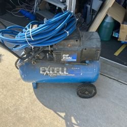 Excell Air Compressor 2hp 8 Gal With Hose Inc