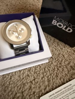 Men’s Movado Watch In Silver