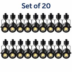LED Track Lighting Lights Heads 10W 4000K Cool White Dimmable ~ 20 Pack *6511B3H
