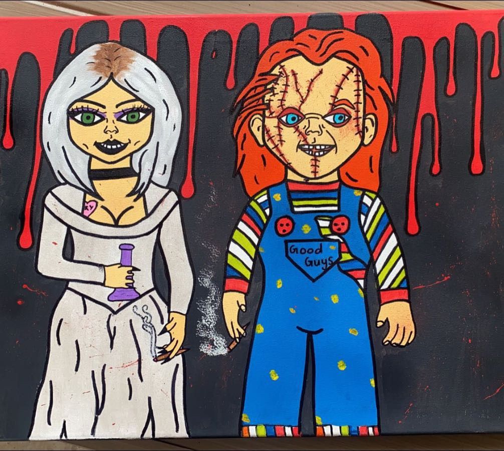 Chucky & Bride Stoner Art 