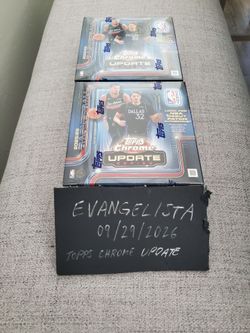 Sealed 2025-26 Topps Chrome Update Basketball NBA Mega Box Brand new