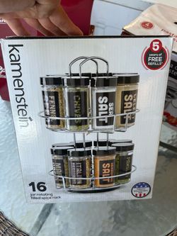 Kamenstein 16-Jar Rotating Filled Spice Rack