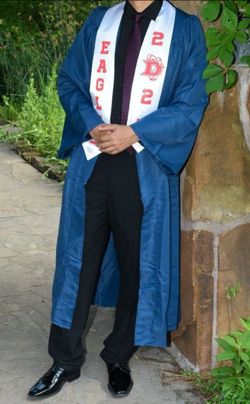 Large graduation gown