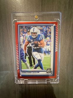 2025 Panini Donruss Optic - Jonathan Taylor #49 Red Prizm 33/149